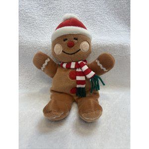 VINTAGE SEARS WINDSOR COLLECTION CHRISTMAS‎ GINGERBREAD MAN BEANIE PLUSH
